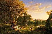 Thomas Cole The Picnic Sweden oil painting artist
